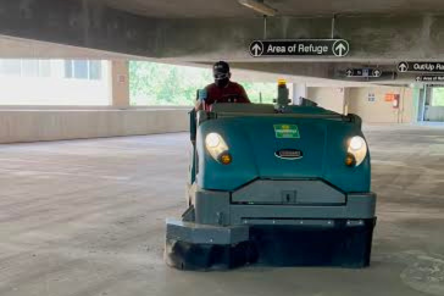 parking garage sweeping service