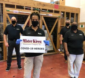 COVID masked group