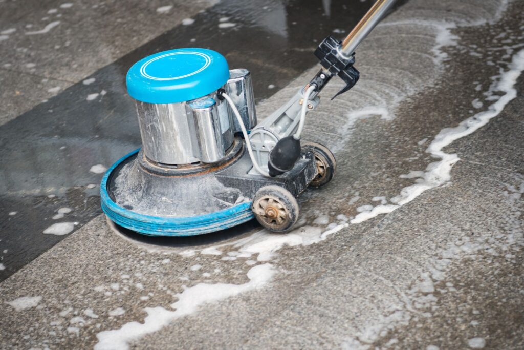 concrete floor cleaning